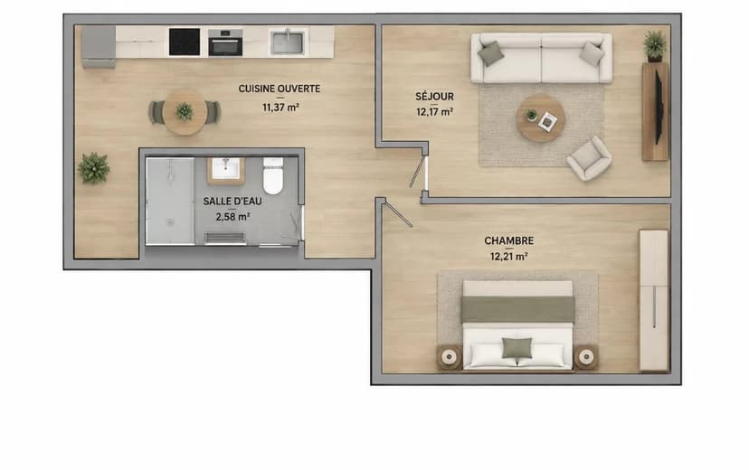 Marcadet – 2 pièces 41 m²